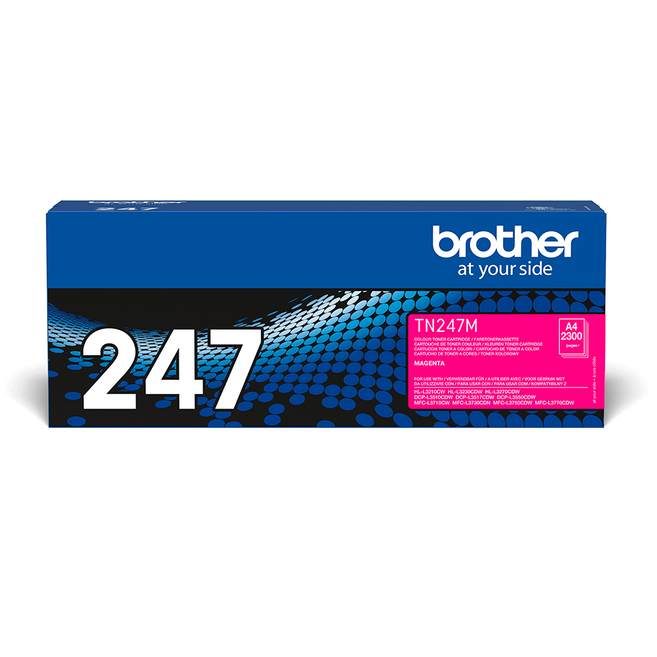 Toner BROTHER TN247M Magenta 2.300pagina's