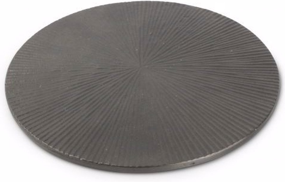 Glasonderzetter SPCollection 824546 Charm / 20cm / geribd / zwart