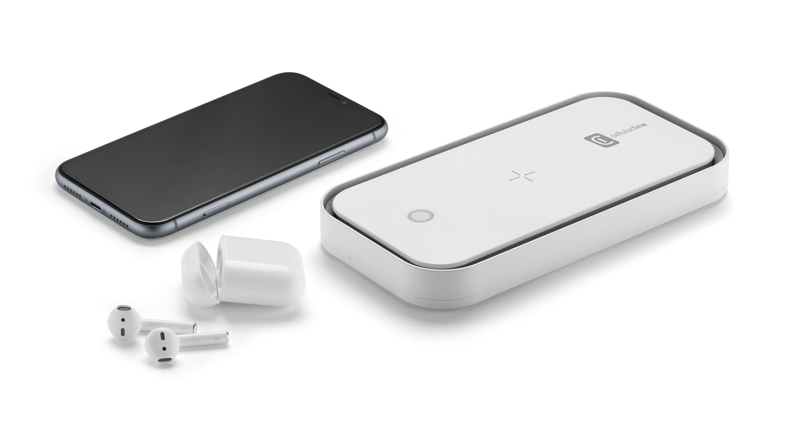 UVC smartphone sterilisator UVCSTERILIZERW draadloos, wit