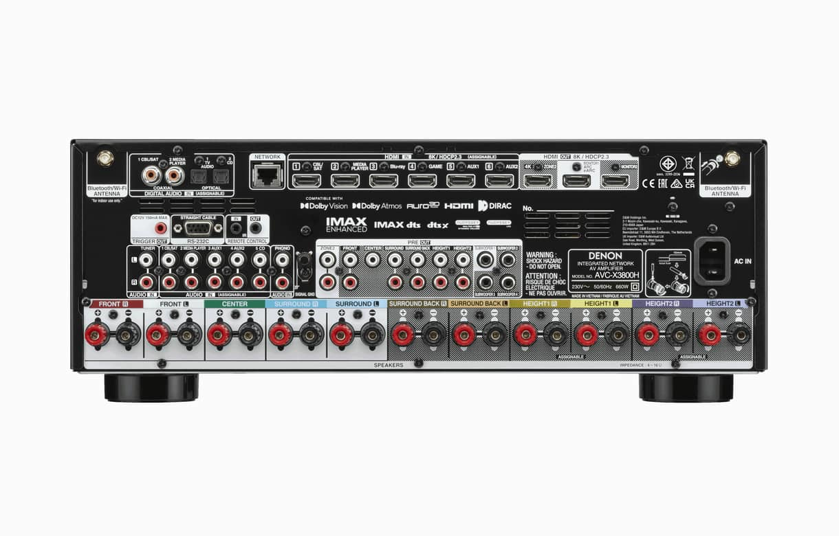 DENON AV RECEIVER AVCX3800HBKE2