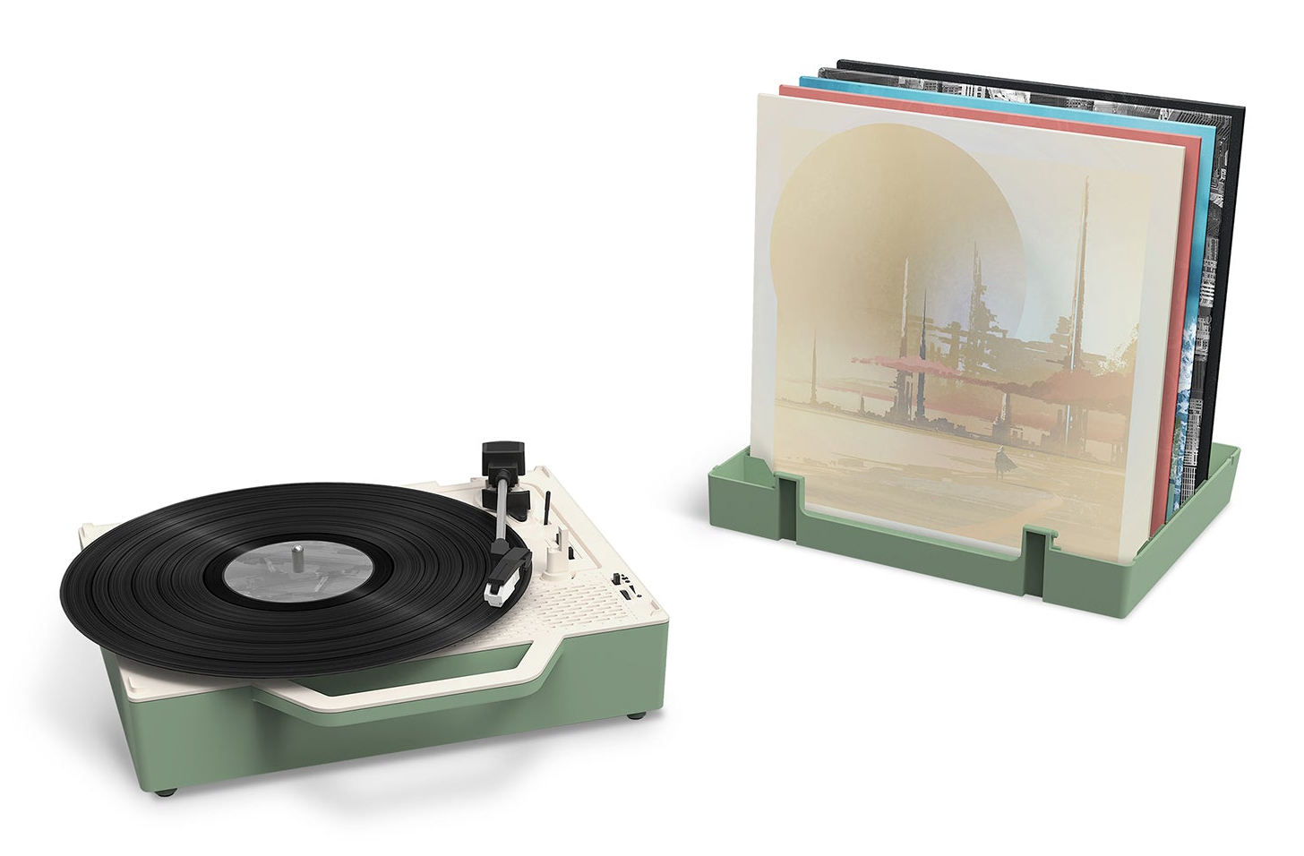 Platenspeler VICTROLA VSC-725SB groen
