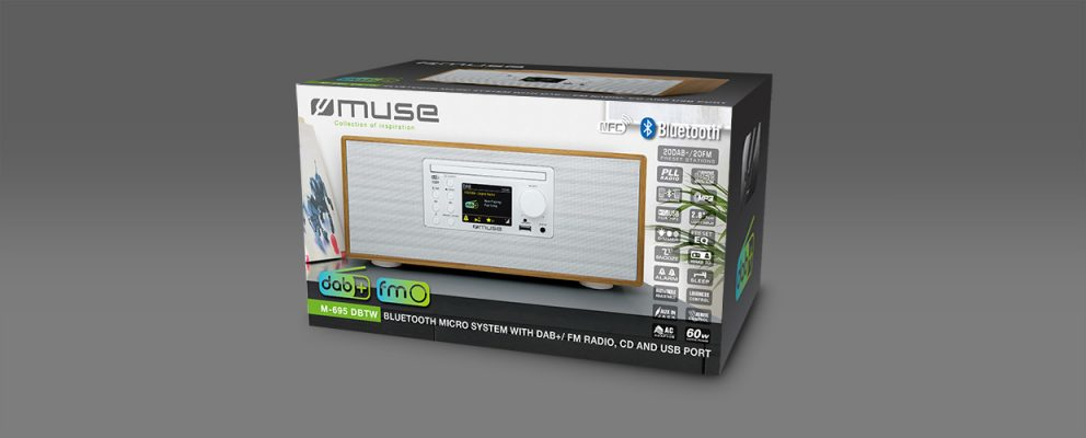 R/CD-speler MUSE M-695 DBTW