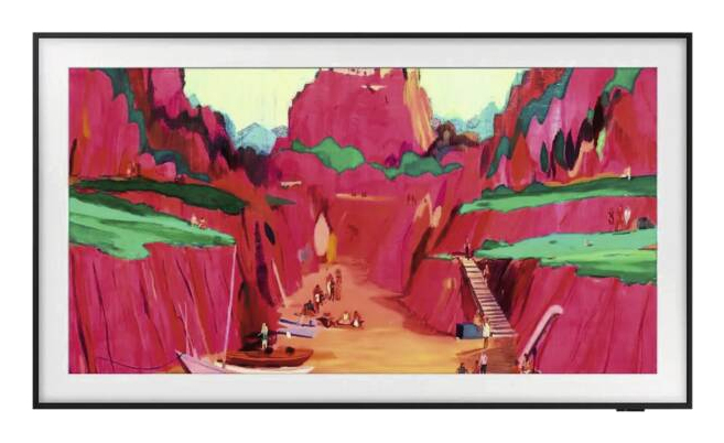 Neo QLED TV SAMSUNG F-QE85LS03FW The Frame Pro + gratis kader | draadloze One Connect Box / Tizen OS 