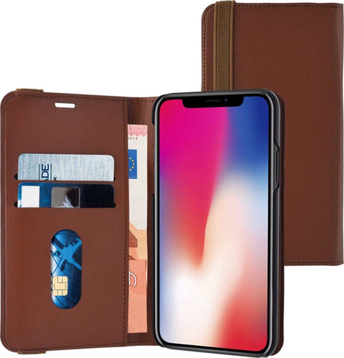 Azuri wallet case magnetic cover iPhone X/XS