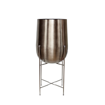 Plantenbak Dôme Deco V3-A4/SI ELM M Silver