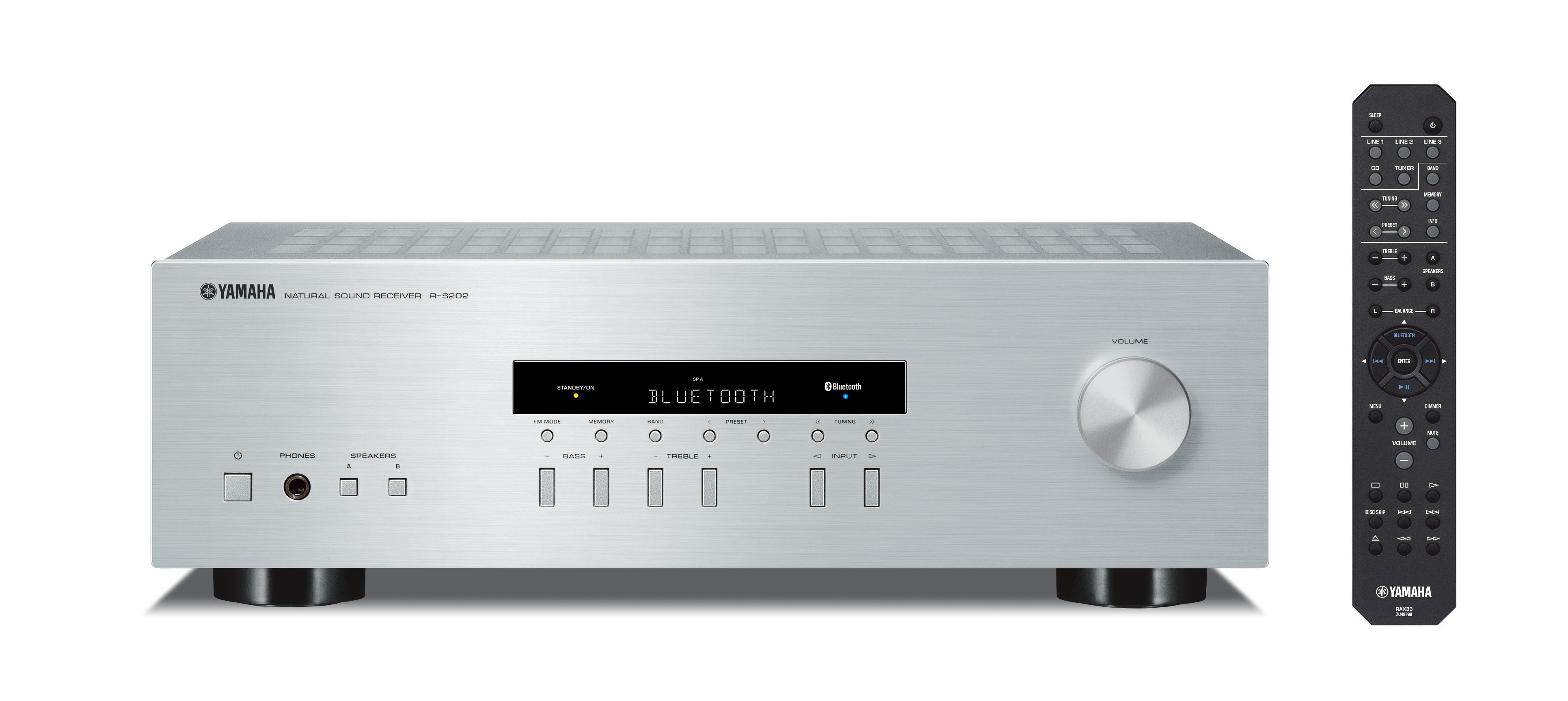 Receiver YAMAHA R-S202D zilver