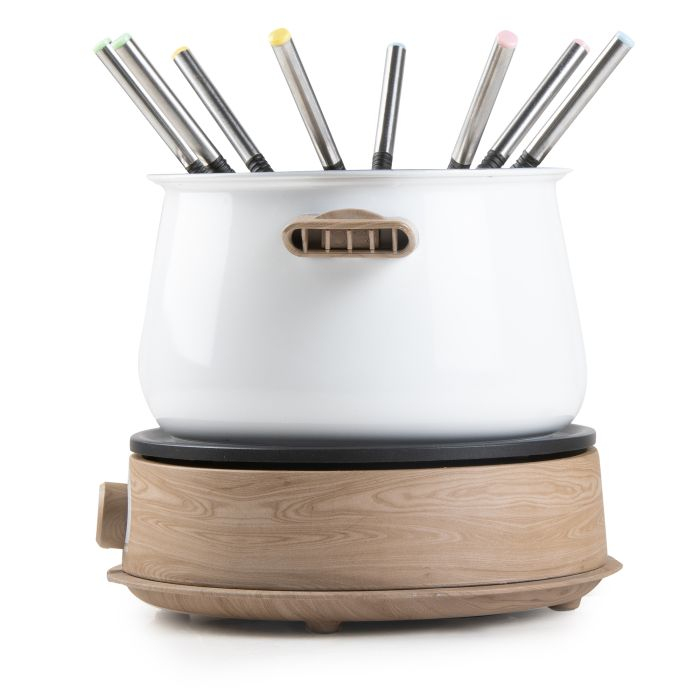 Fondue Domo DO736F - 8P - houtlook/wit - 1500 W 