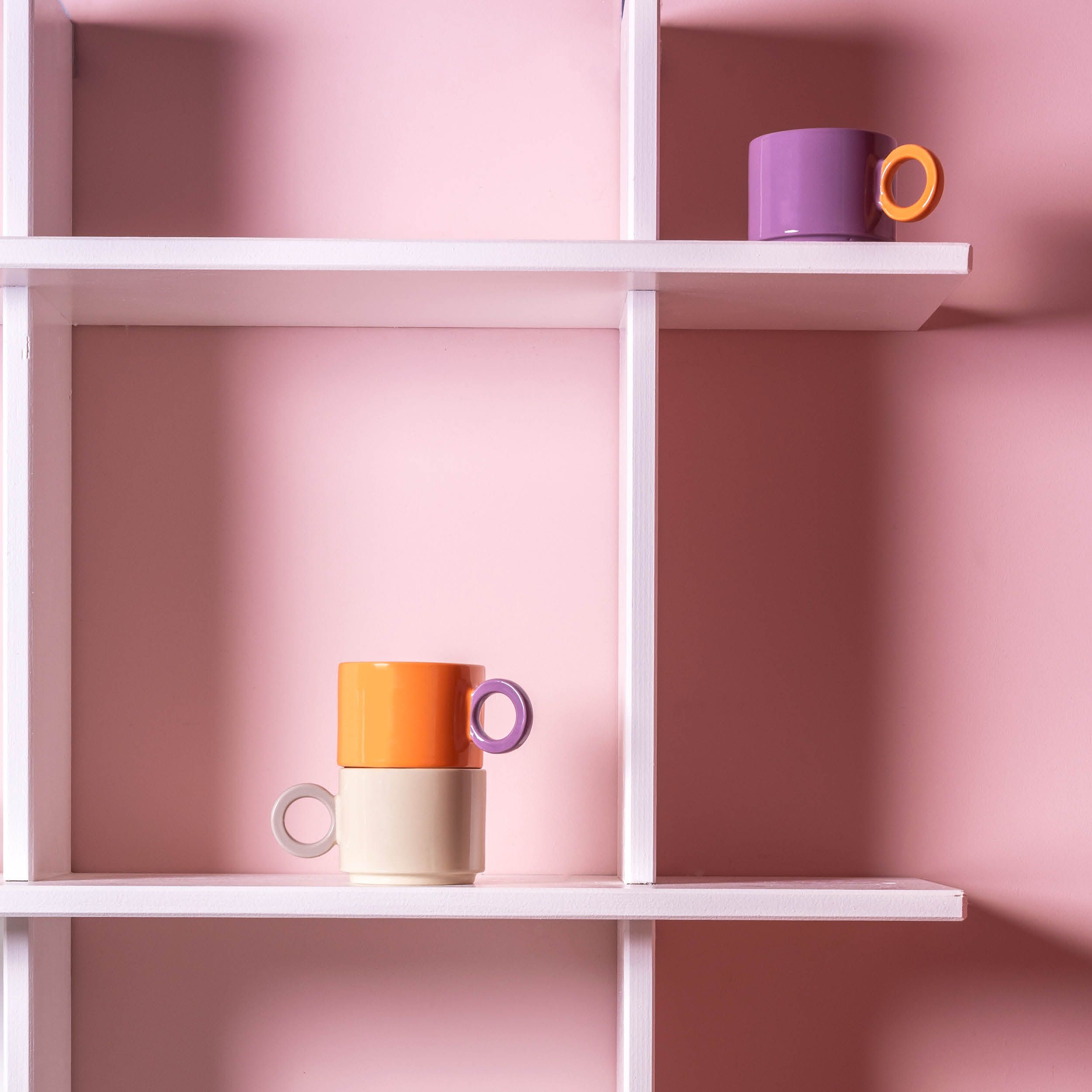 Beker ONA 715731 Lou / 28cl / paars-oranje