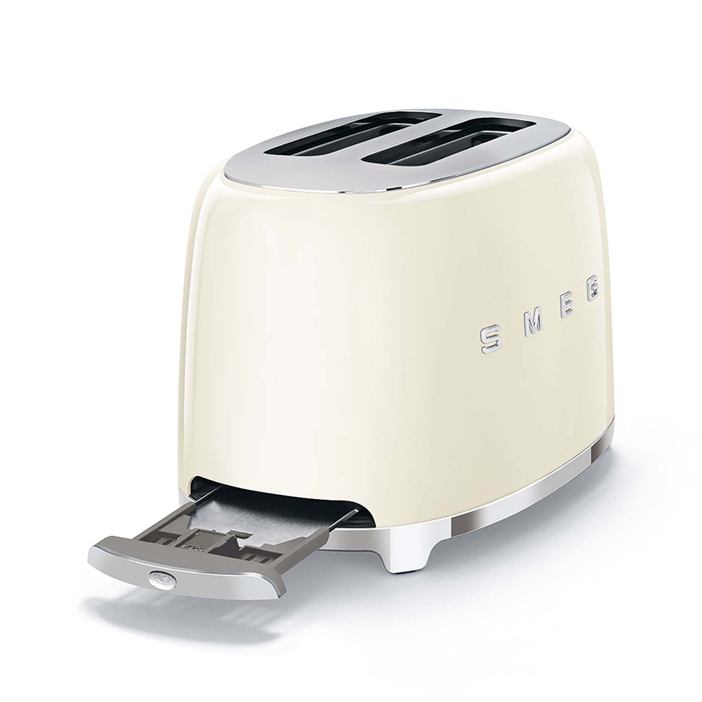 Broodrooster Smeg TSF01CREU 2 Sleuven 2 Sneden / Cremekleur