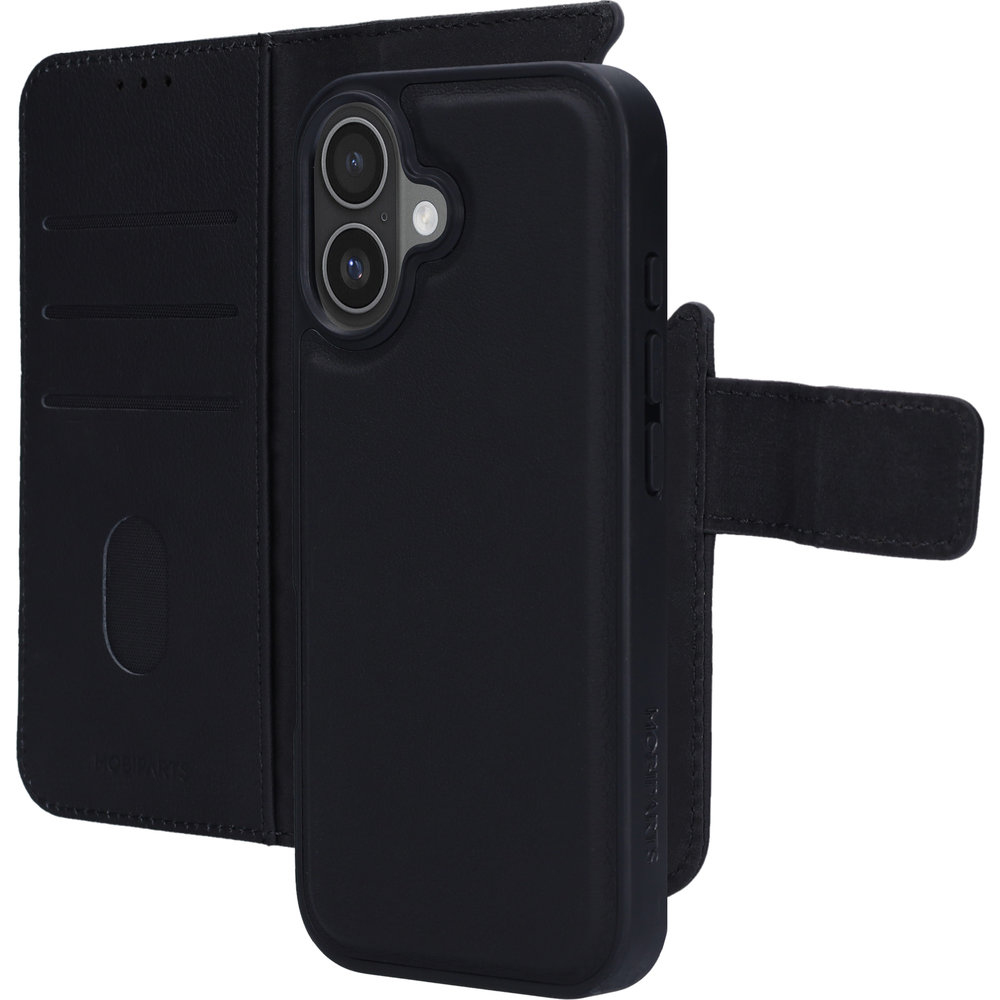 Mobiparts Leather 2 in 1 Apple iPhone 17 Wallet Case Black