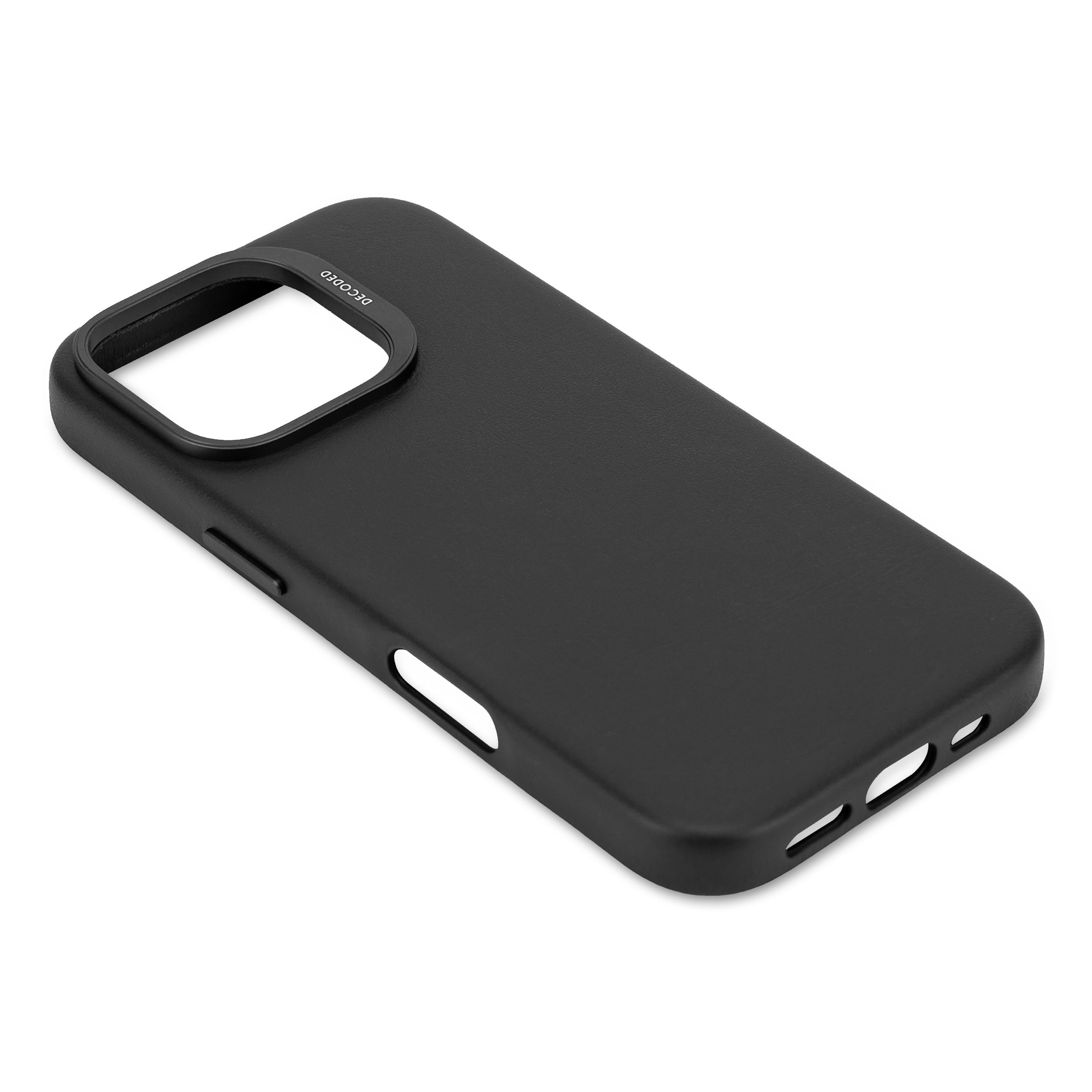 Decoded Leather Backcover Apple iPhone 16 Pro Black