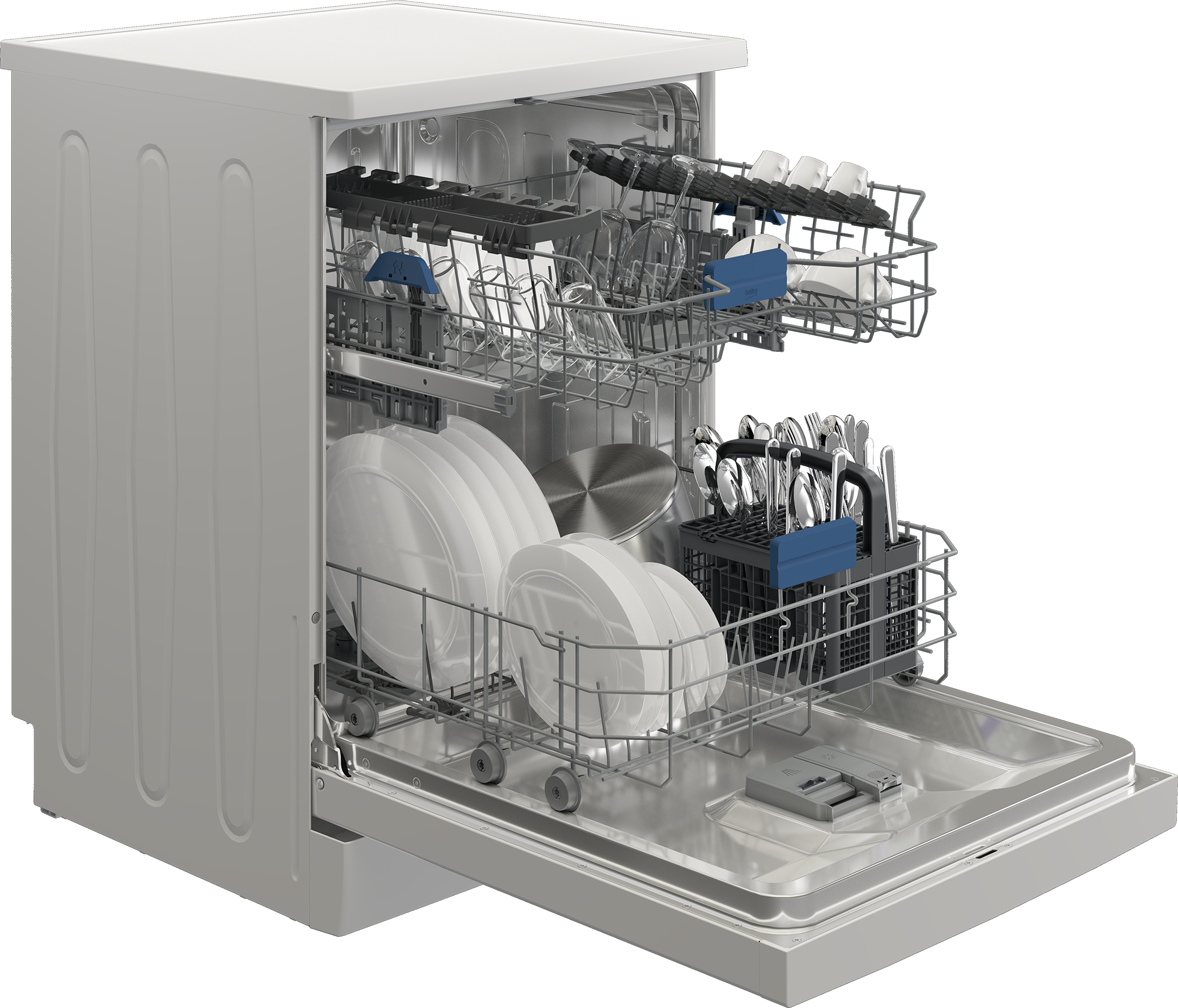 Vaatwasser vrij BEKO BDFN26440W2 / C / Hygieneshield / bestekmand