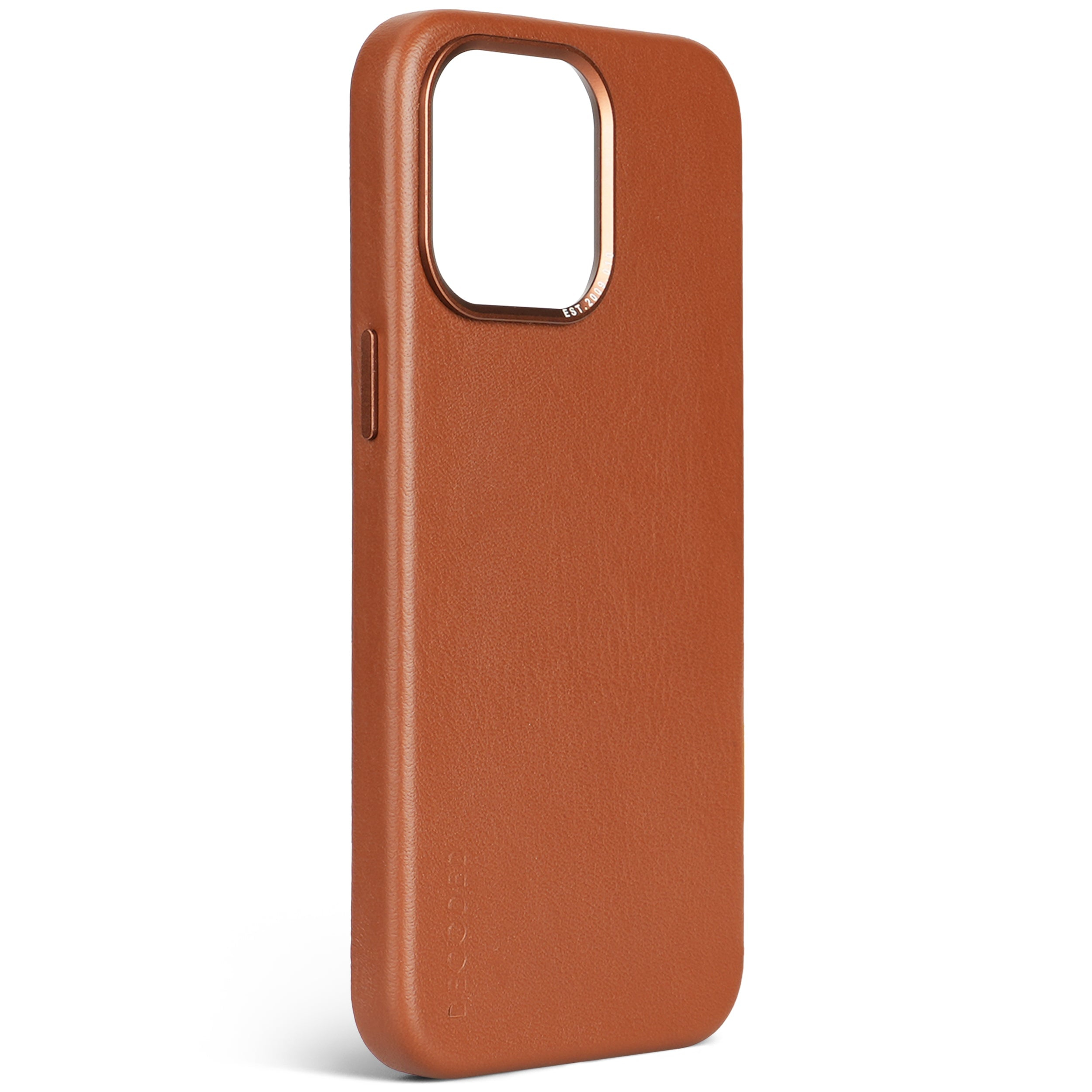 Tas DECODED Leather Backcover iPhone 15 Pro Tan
