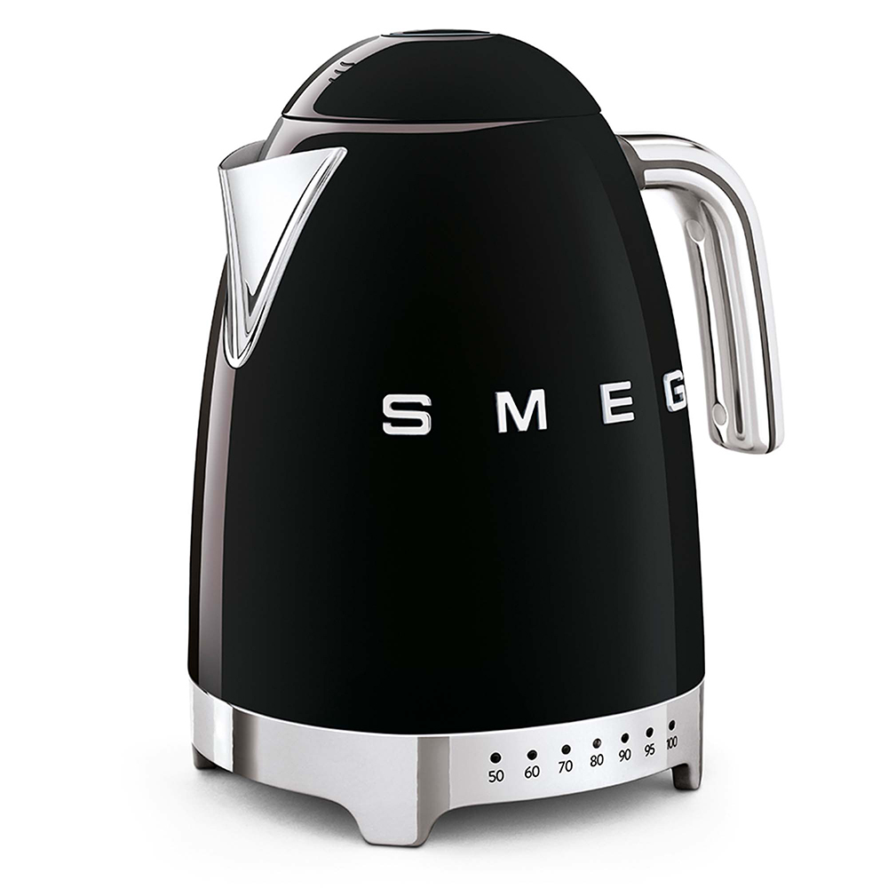 Smeg bouilloire 1,7L noir KLF04BLEU