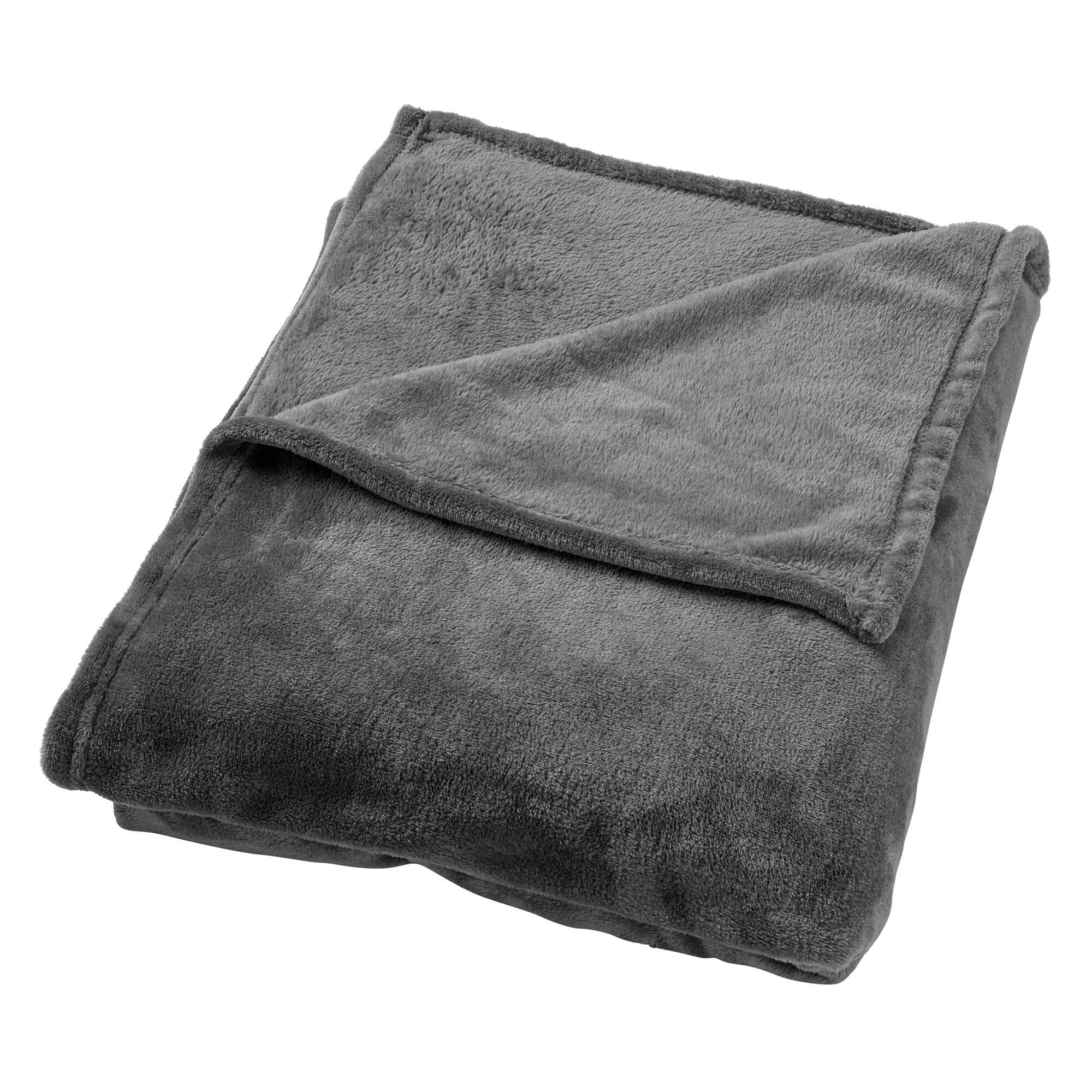 Plaid Dutch Decor BILLY Charcoal Gray 150x200cm