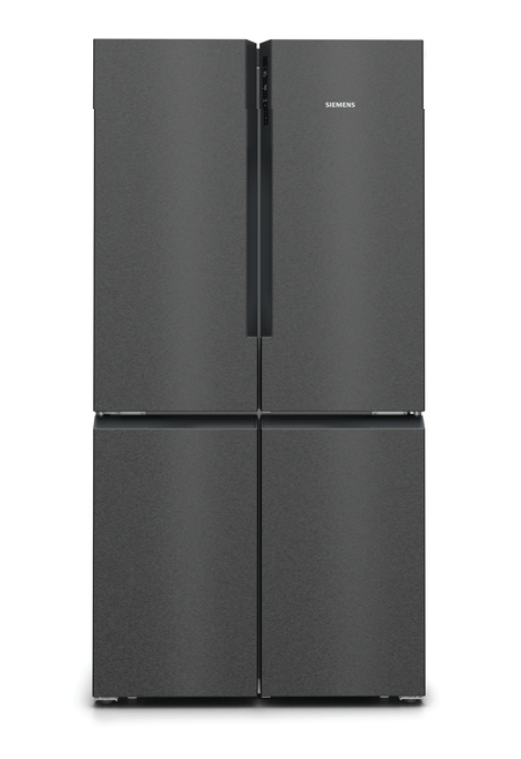 Siemens iQ500 KF96NAXEA frigo américain Pose libre 605 L E Noir, Acier inoxydable
