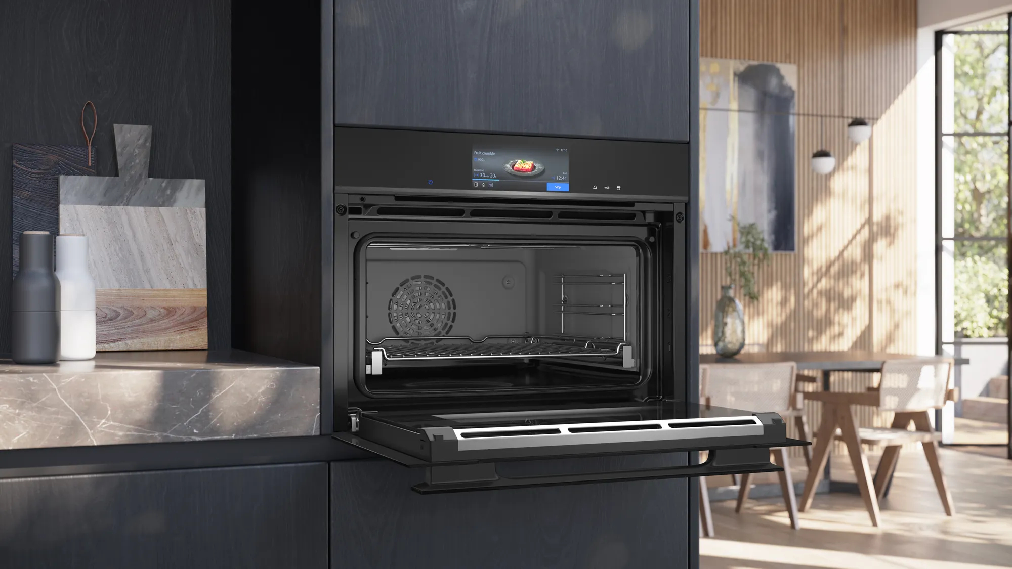 Siemens iQ700 CS958GCB1 stoomoven Middelmaat Zwart Touch