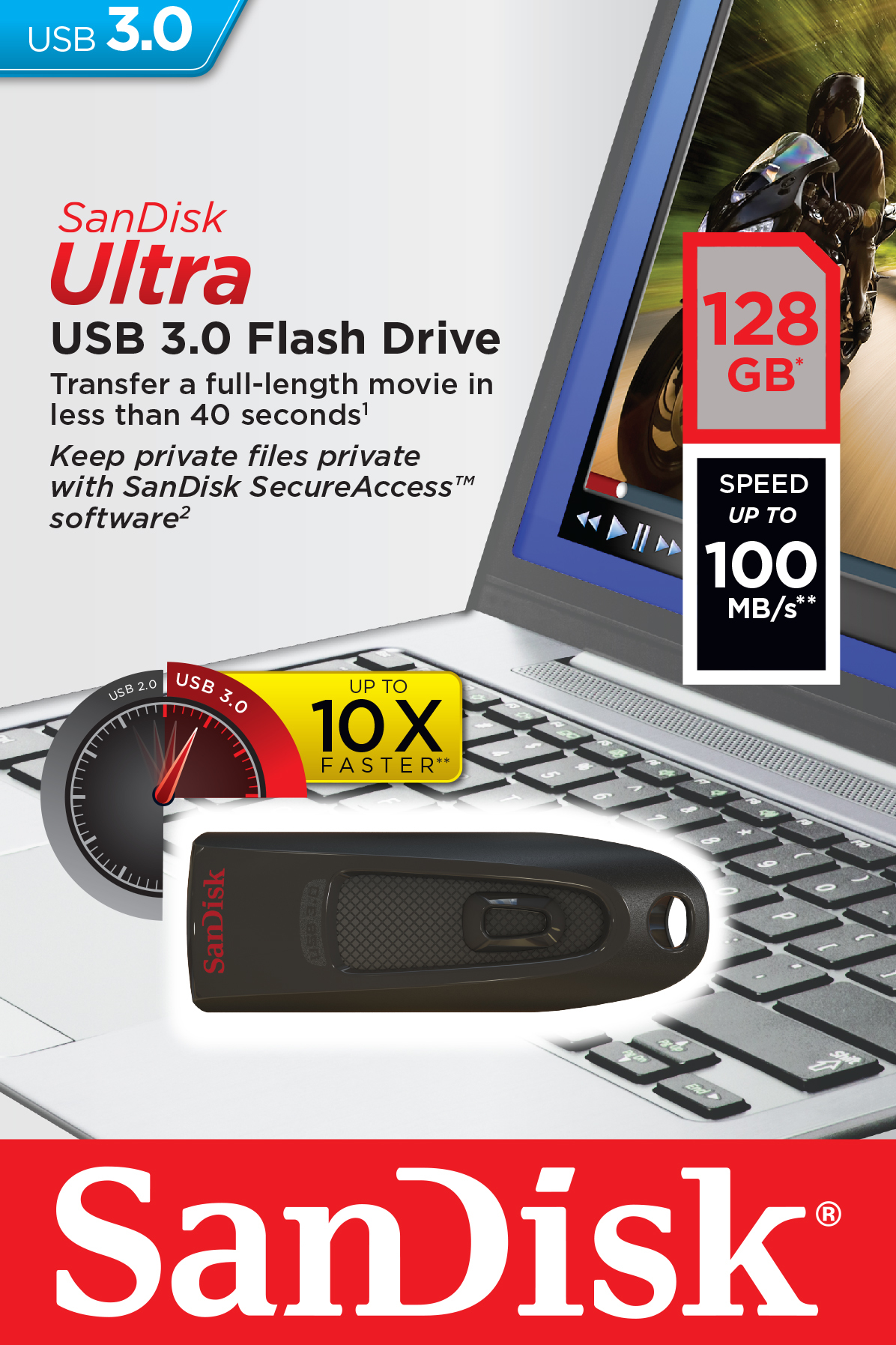 USB stick SANDISK 124109 Ultra 3.0128gb