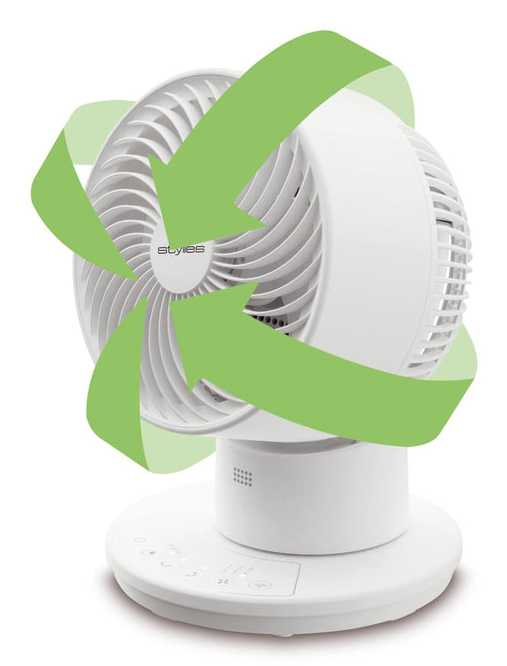 Tafelventilator STYLIES 118079 Tari / 3D-oscillatie 