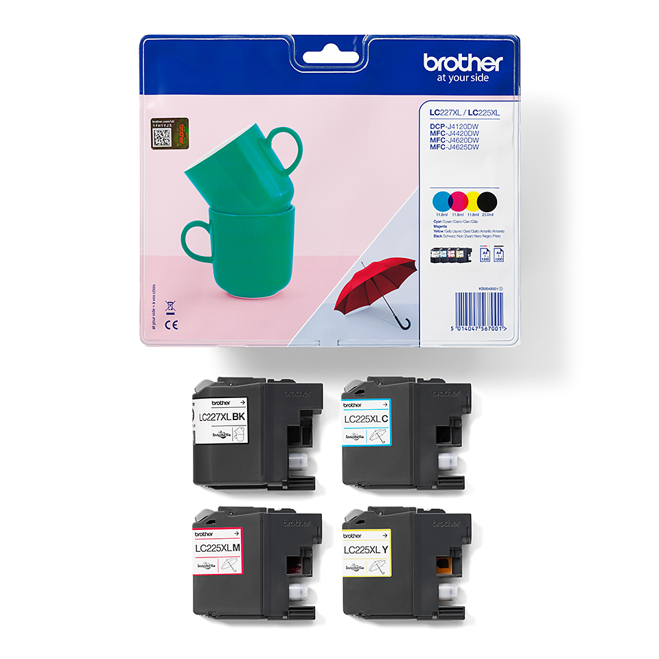 Inktpatroon BROTHER LC-227XLVALBP CMYK Valuepack