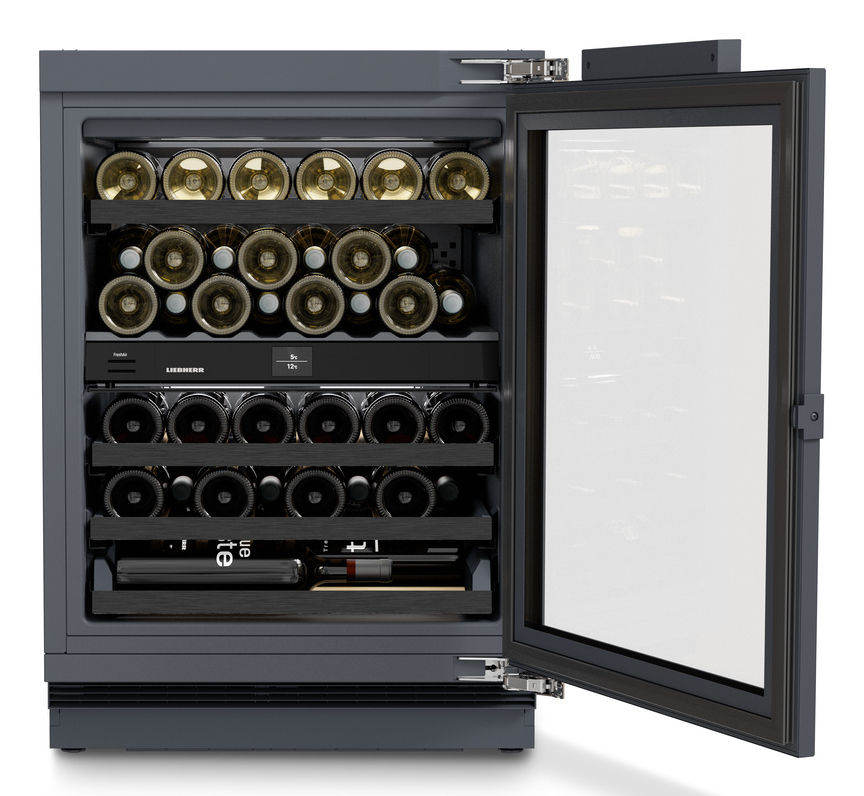 Liebherr UWpri 3762 Vinidor Selection Thermo-elektrische wijnkoeler Onderbouw Zwart 38 fles(sen)