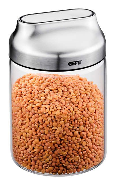 Bewaardoos GEFU 51.GF33740 Kippo / 700ml / glas / inox deksel