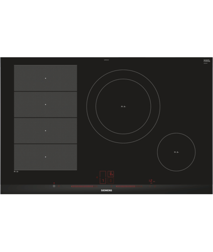 Siemens EX875LEC1E plaque Noir, Acier inoxydable Intégré Plaque avec zone à induction 4 zone(s)