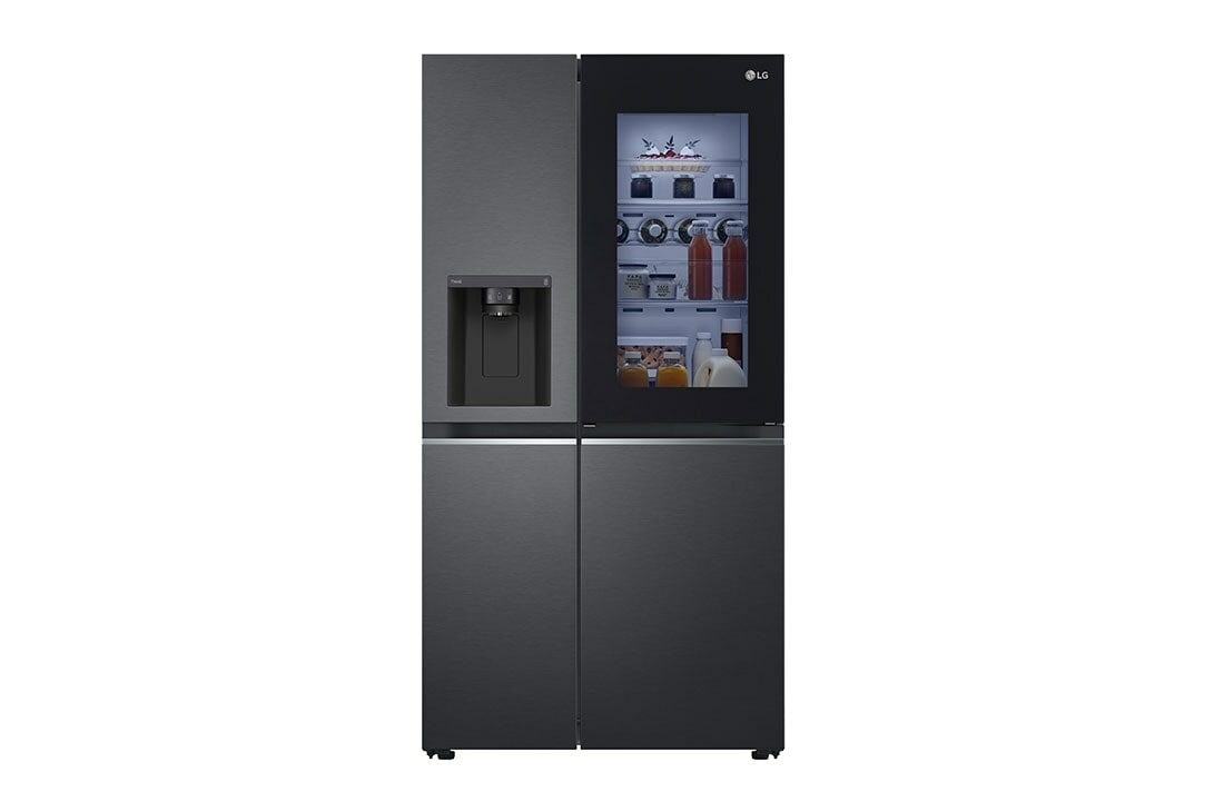 LG InstaView GSXV81MCLE frigo américain Pose libre 635 L E Noir