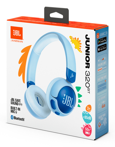 Hoofdtelefoon JBL JR320BT blauw