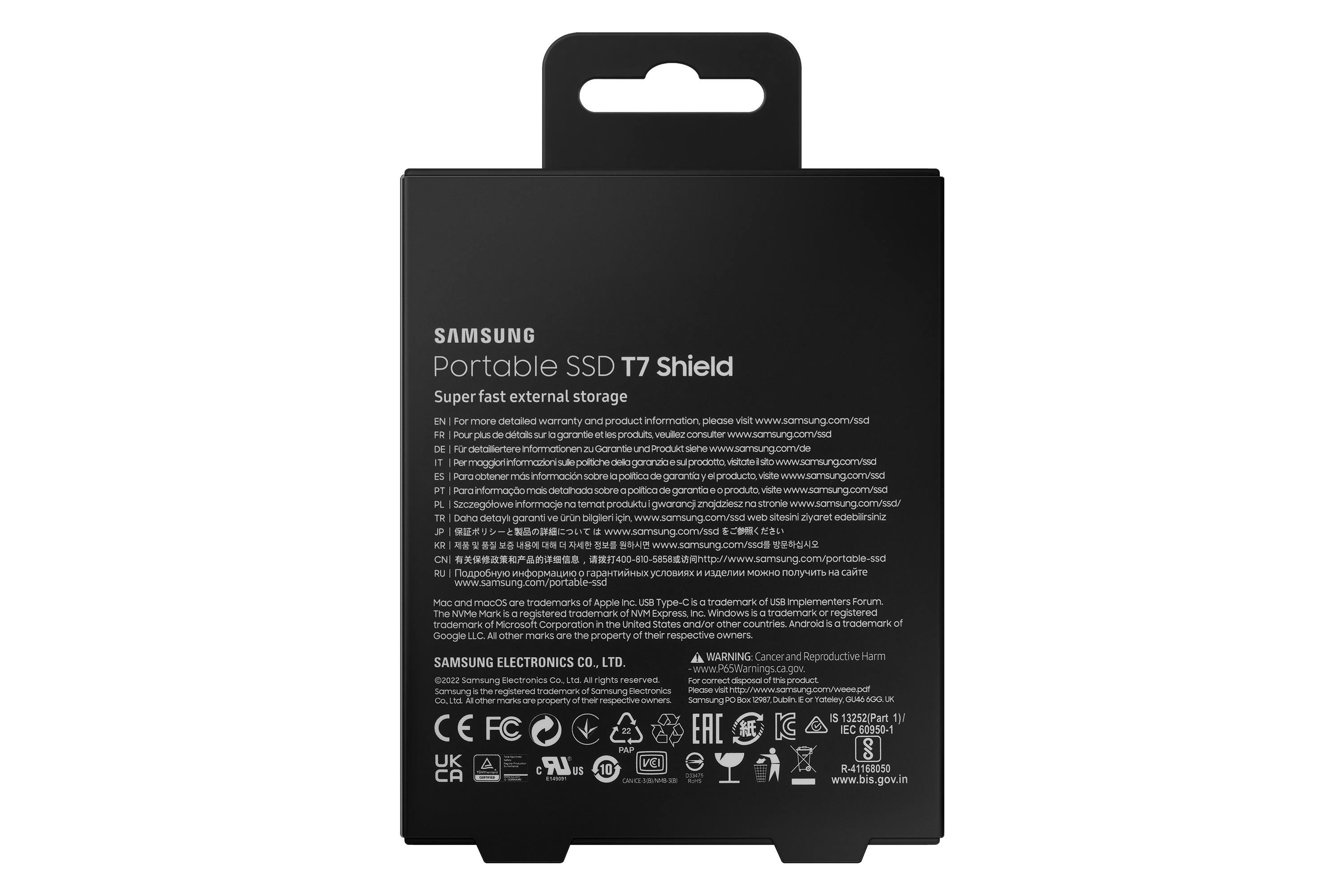 Samsung t7 shield 2to portable ssd noir