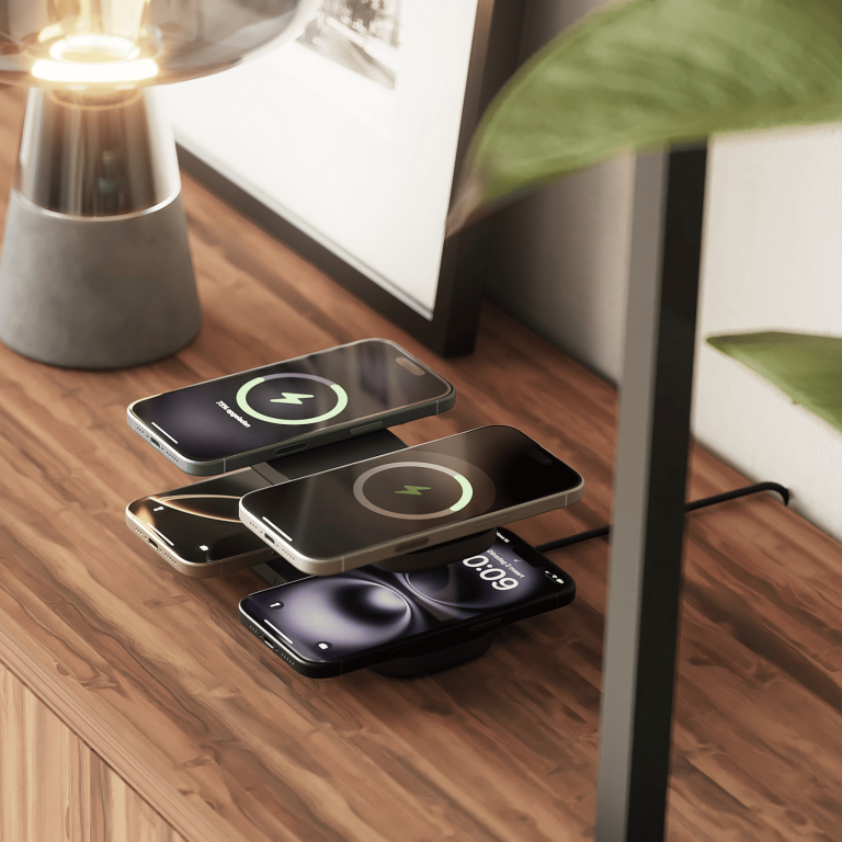 ZENS ZEQC01B/00 oplader voor mobiele apparatuur Hoofdtelefoons, Smartphone, Smartwatch Zwart AC Draadloos opladen Snel opladen Binnen