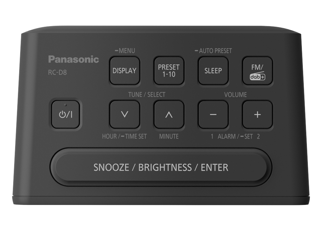Panasonic radio reveil rcd8egk noir dab