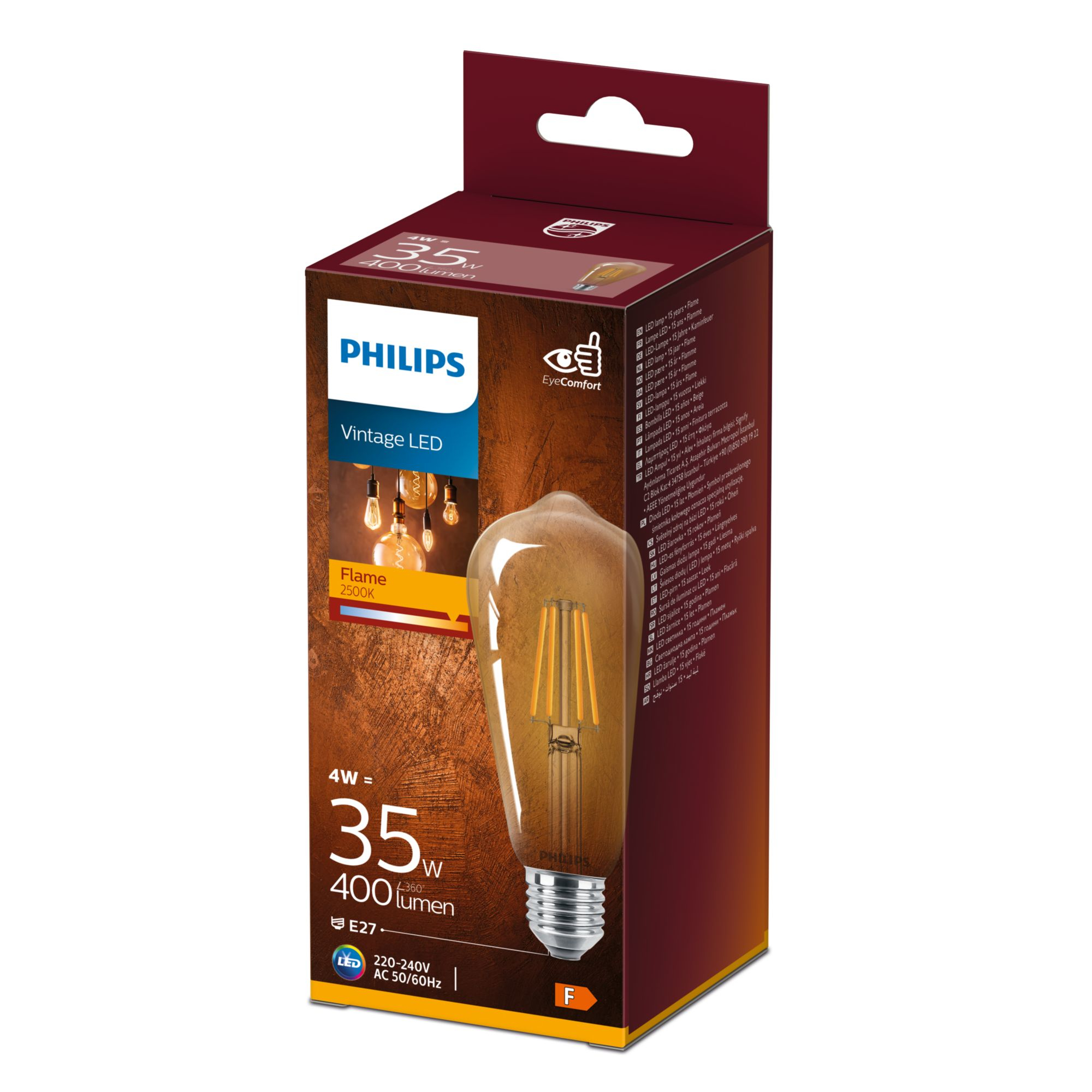 LED-lamp PHILIPS 8718699673543 Gold E27 ST64 4W-35W