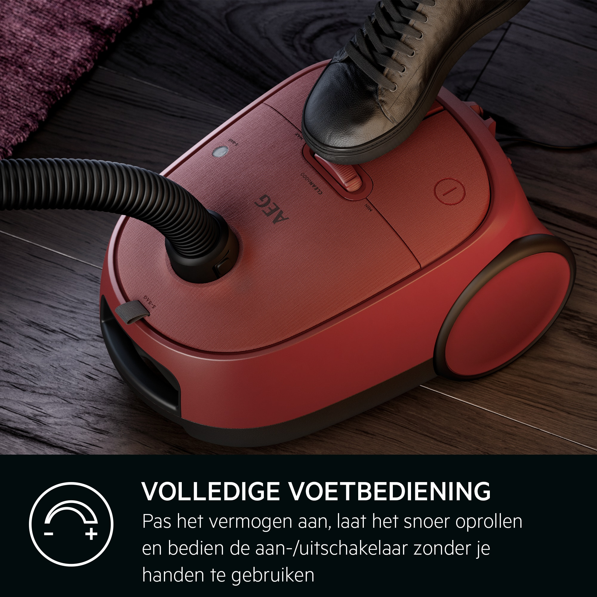 Stofzuiger met zak AEG AB61C3CR Clean 6000