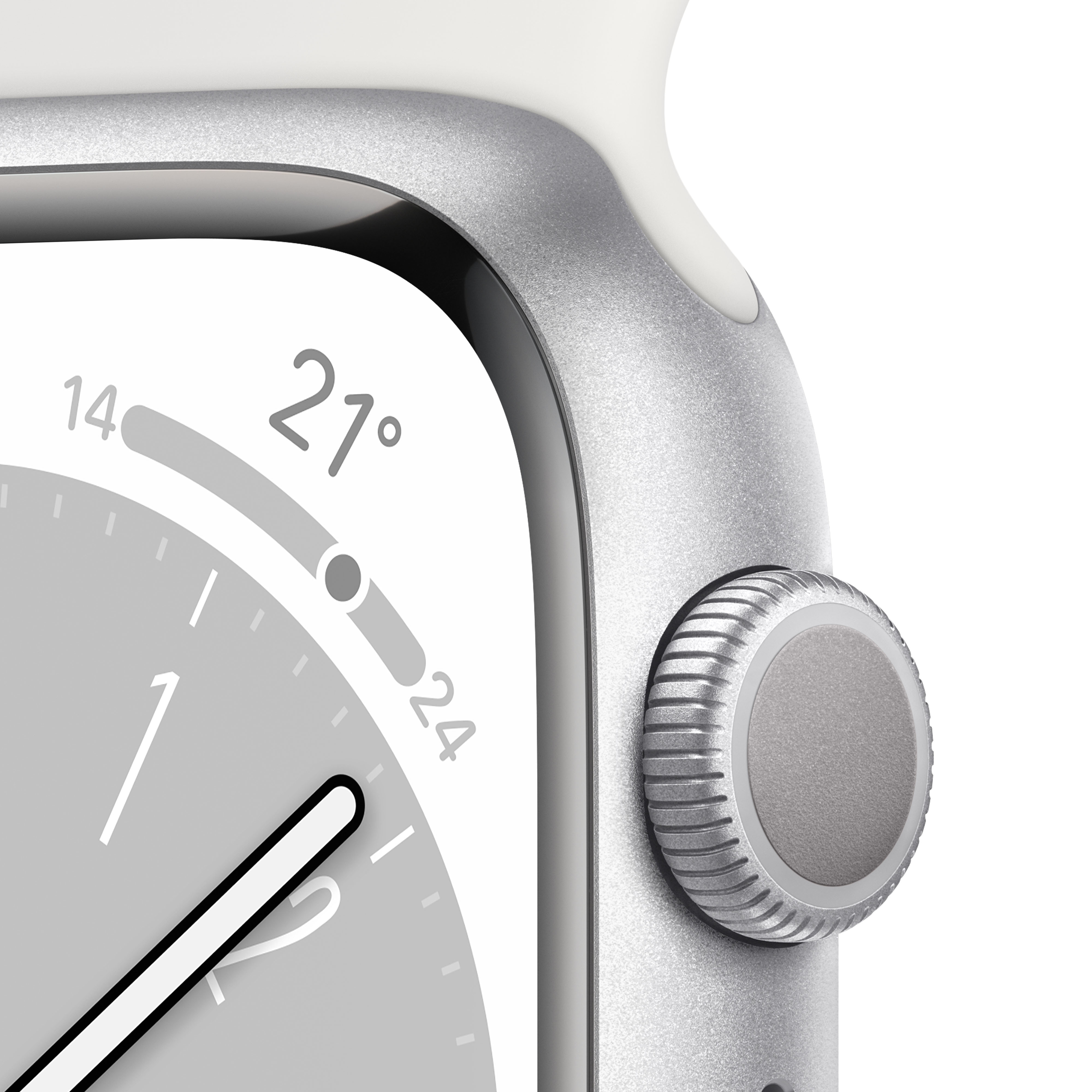 APPLE Watch 8 45mm Silver & Silver Sport Band
