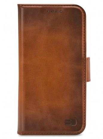 Senza Pure Leather Wallet Apple iPhone 13 Cognac