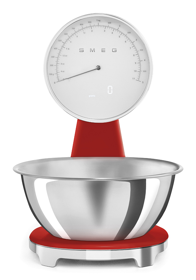 Keukenweegschaal SMEG KSF01RDWW / rood