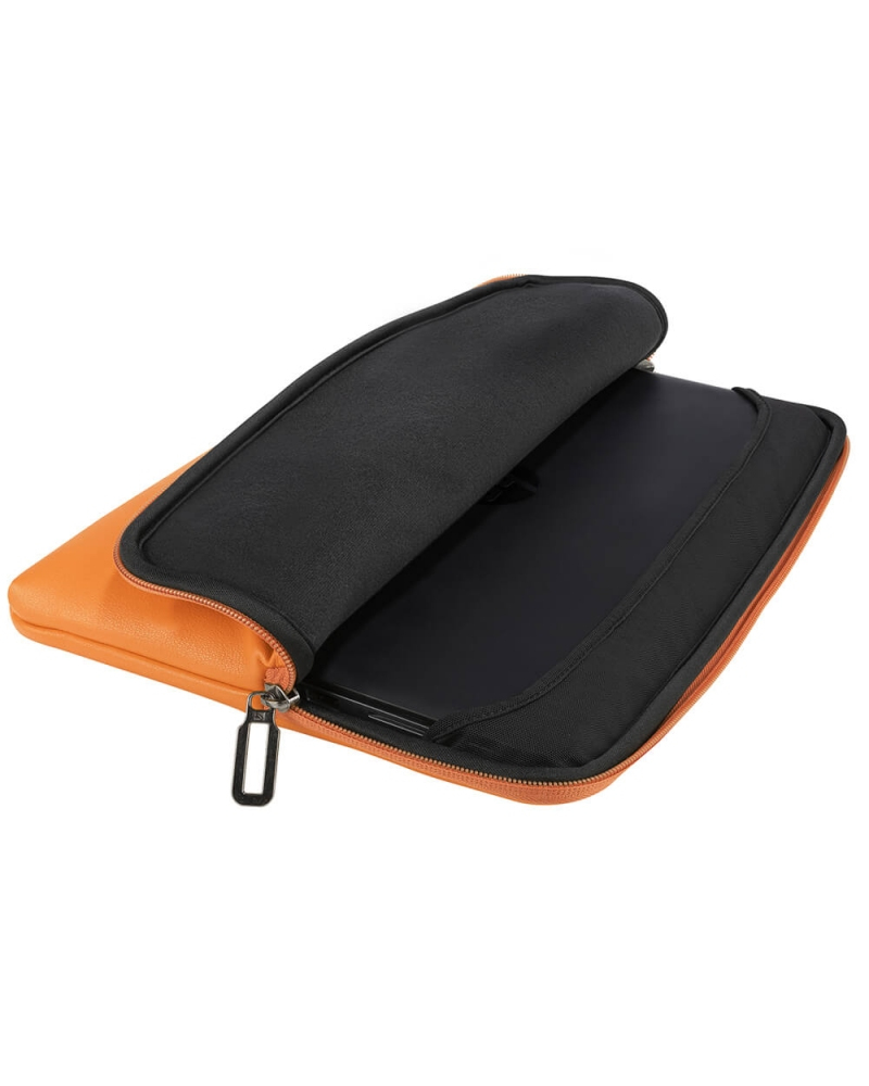 Laptopsleeve Tucano 15,6-16" Leder Oranje