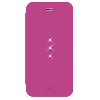 iphone tas WD 176073 Booklet Crystal iPhone 6/6s roze