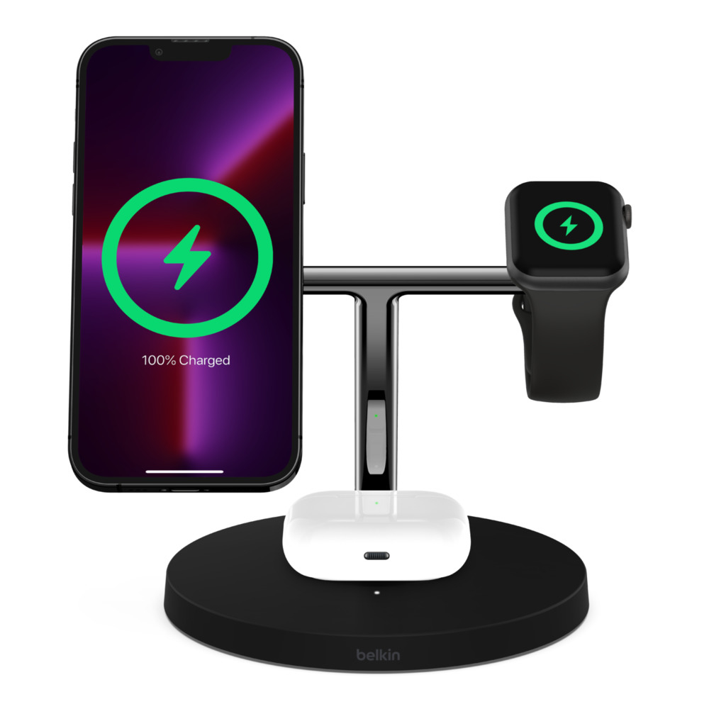 Belkin boostcharge pro 3in1 magsafe noir
