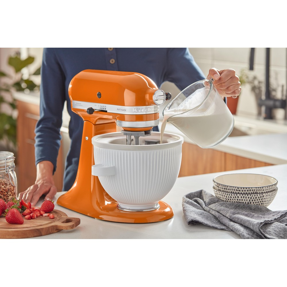 Kitchenaid icecream maker pour robot de