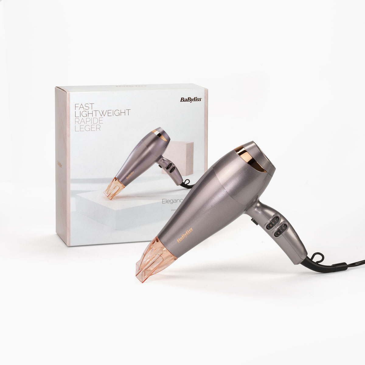 Haardroger BABYLISS 5336NPE Elegance Grijs