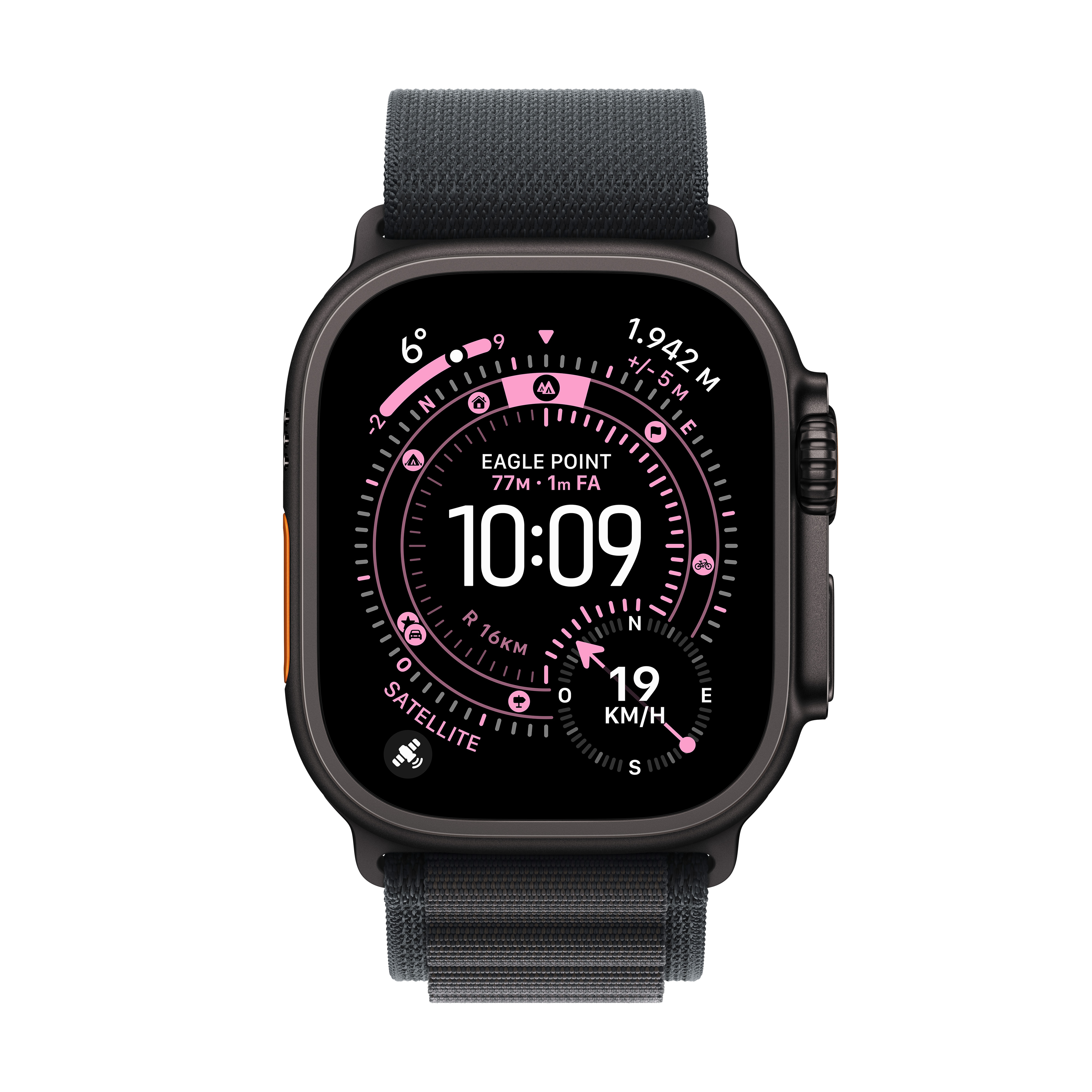 Smartwatch Apple Watch Ultra 3 49MM - Black Titanium Case - Black Alpine Loop - L