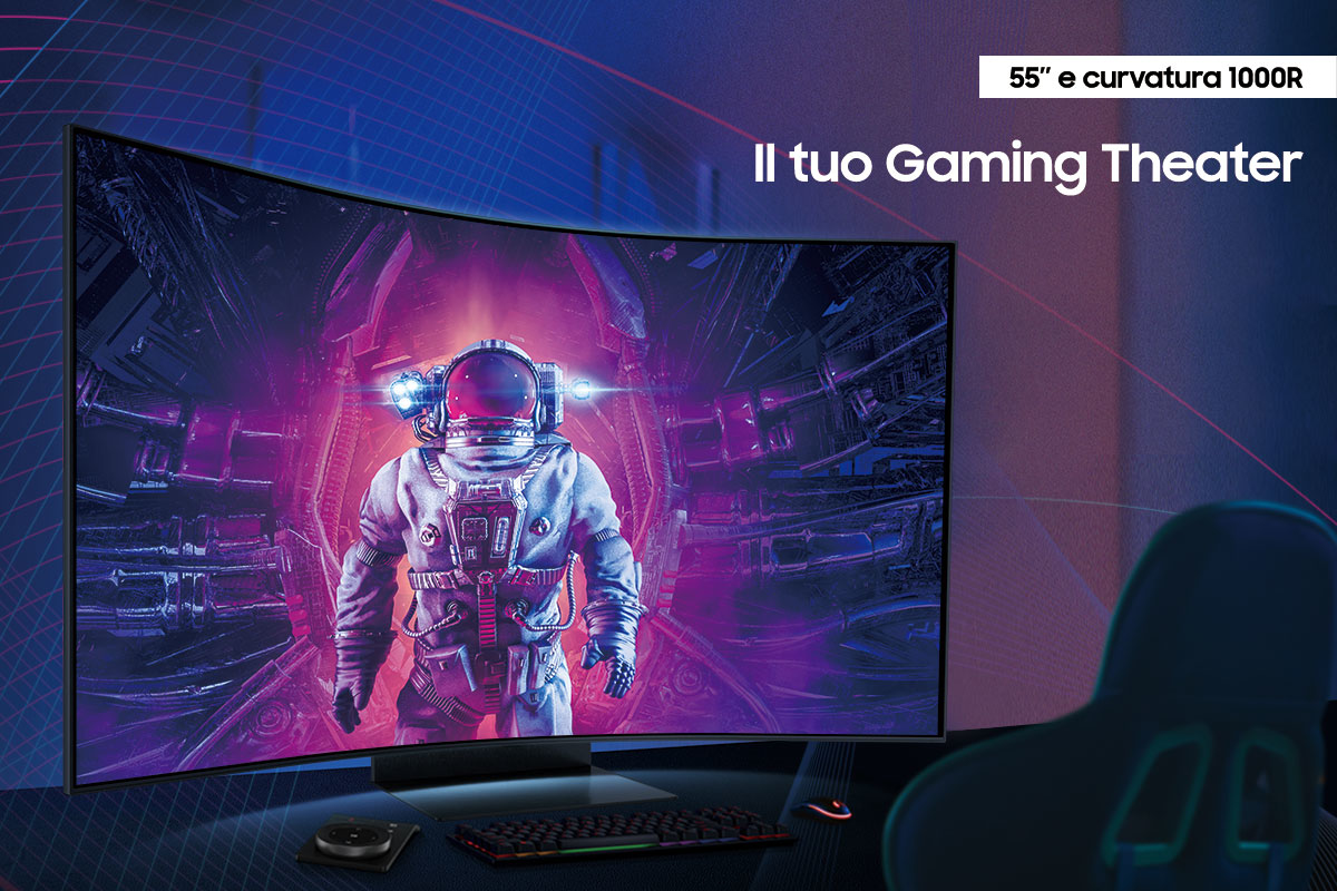 Monitor Samsung Ark LS55BG970NUXEN4K 16:9 Curved 165Hz