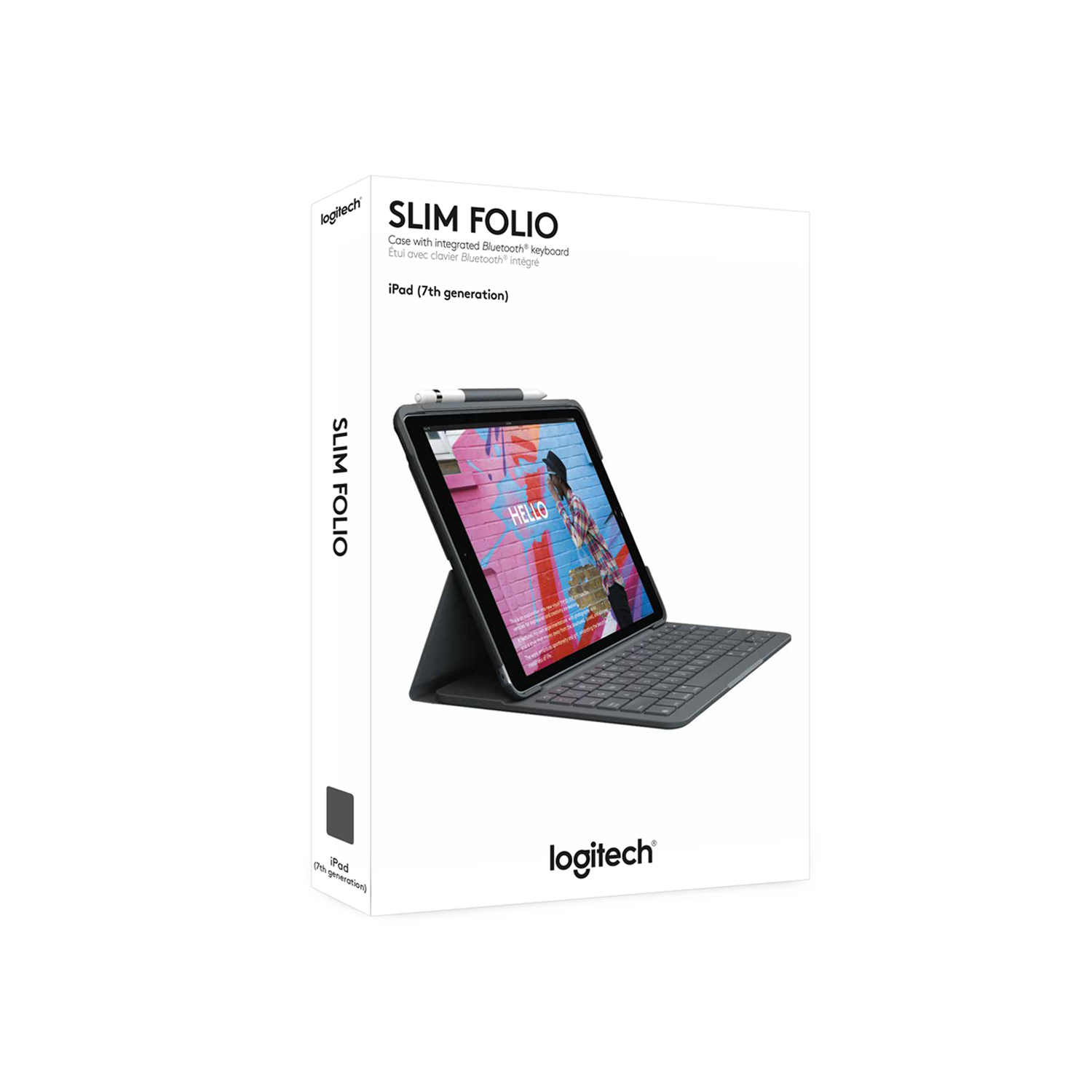 Keyboard LOGITECH SLIM Folio iPad 10.2 '19-21 Graphite