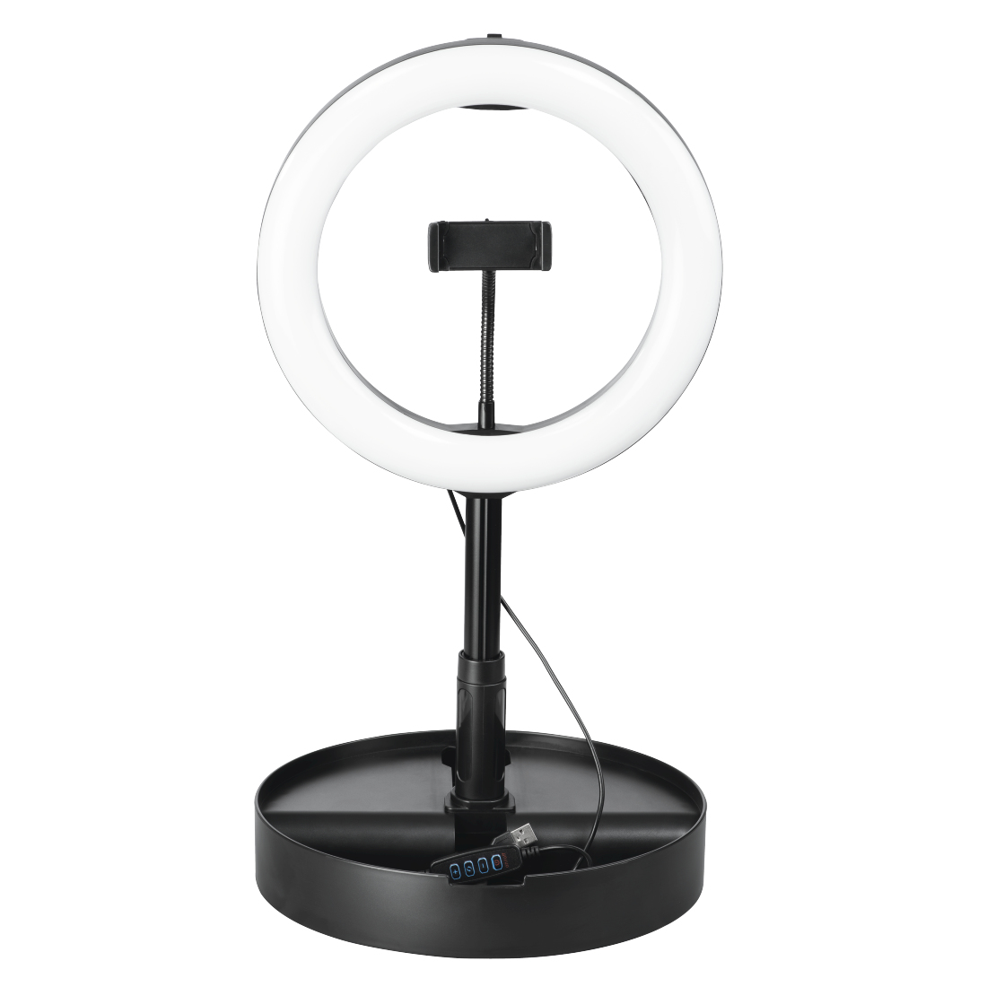 Hama Eclairage annulaire LED SpotLight FoldUp 102 pour smartphone