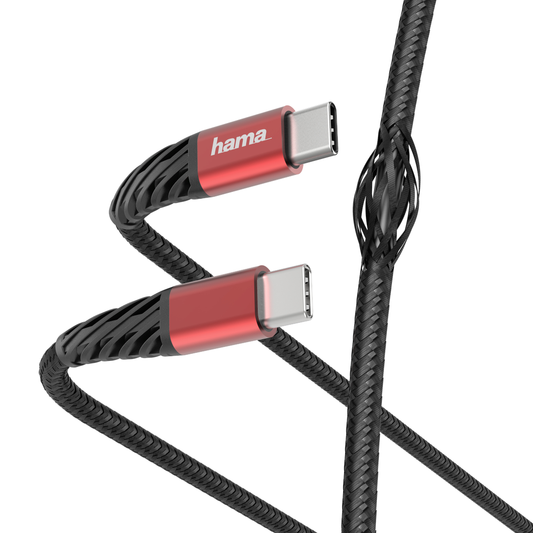Câble USB HAMA 187219 Extreme USB-C/USB-C 1.5 m bl/rd