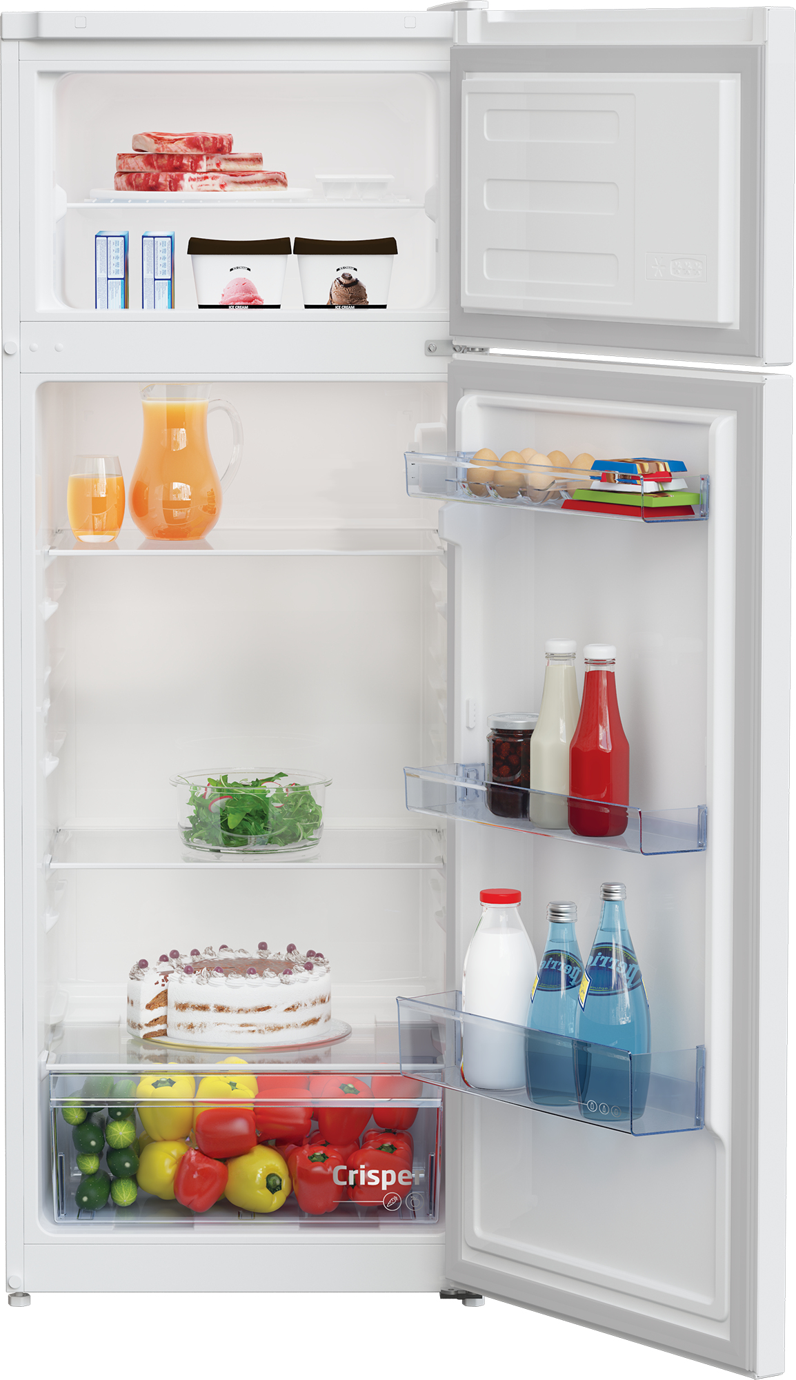 Koelkast combi BEKO RDSA240K45W2 / 145cm / E / NinFrost