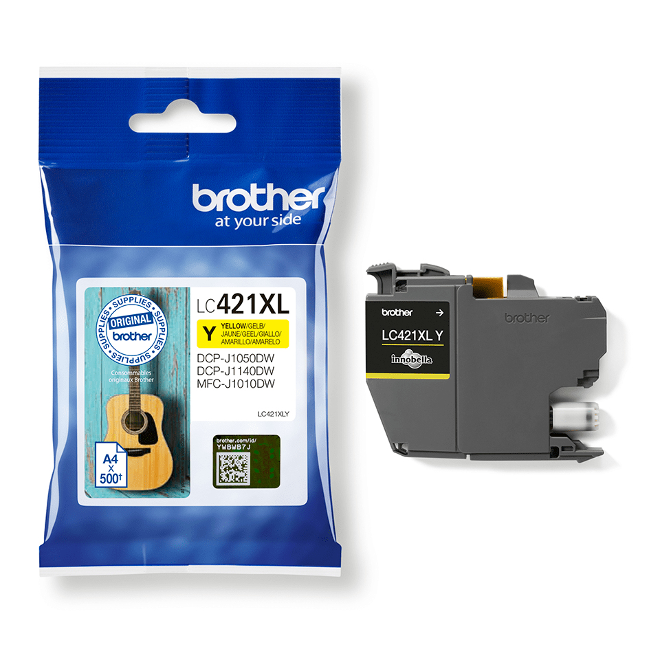 Inktpatroon BROTHER LC-421XLY geel
