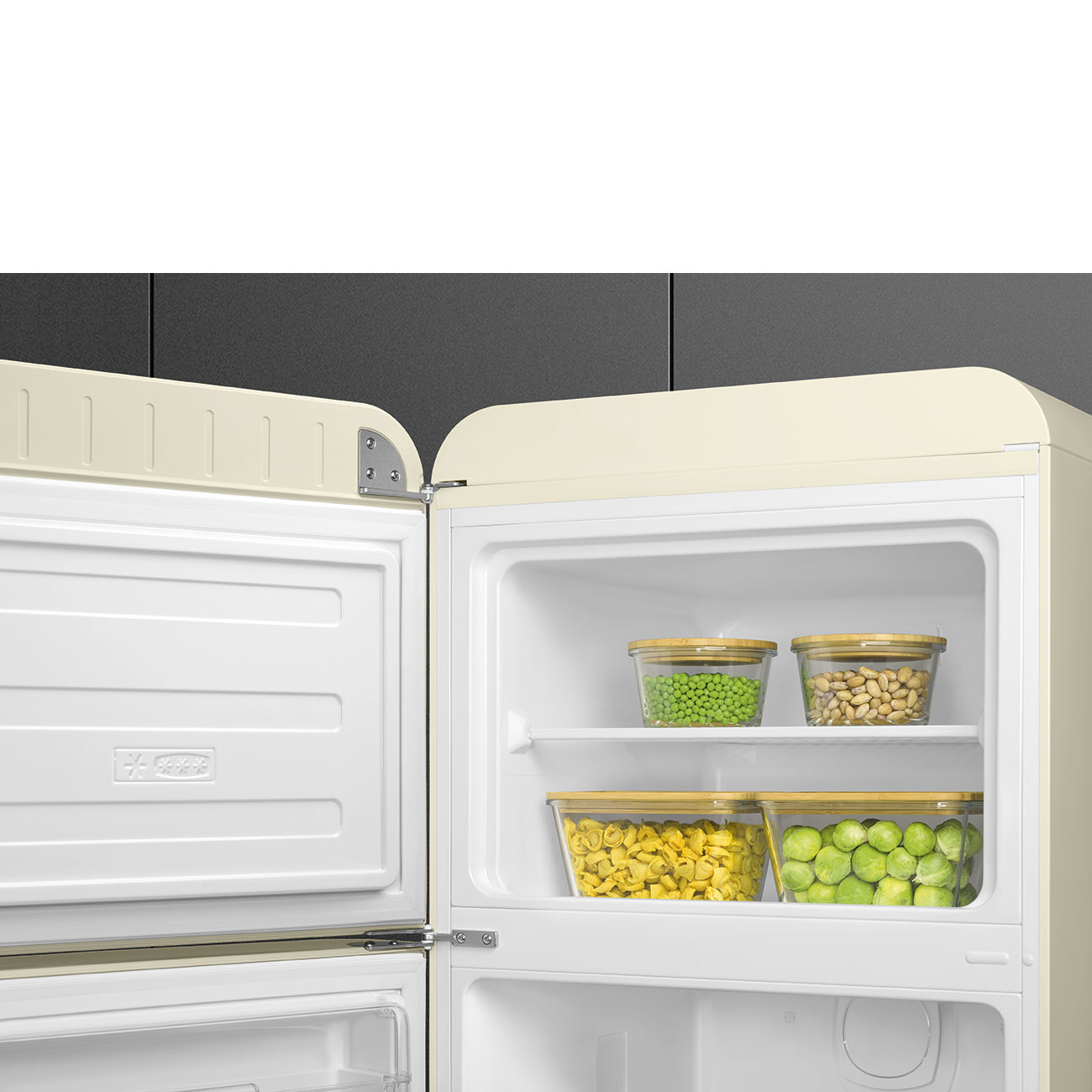 Smeg FAB30LCR5 réfrigérateur-congélateur Pose libre 294 L D Crème